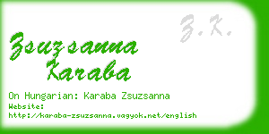 zsuzsanna karaba business card